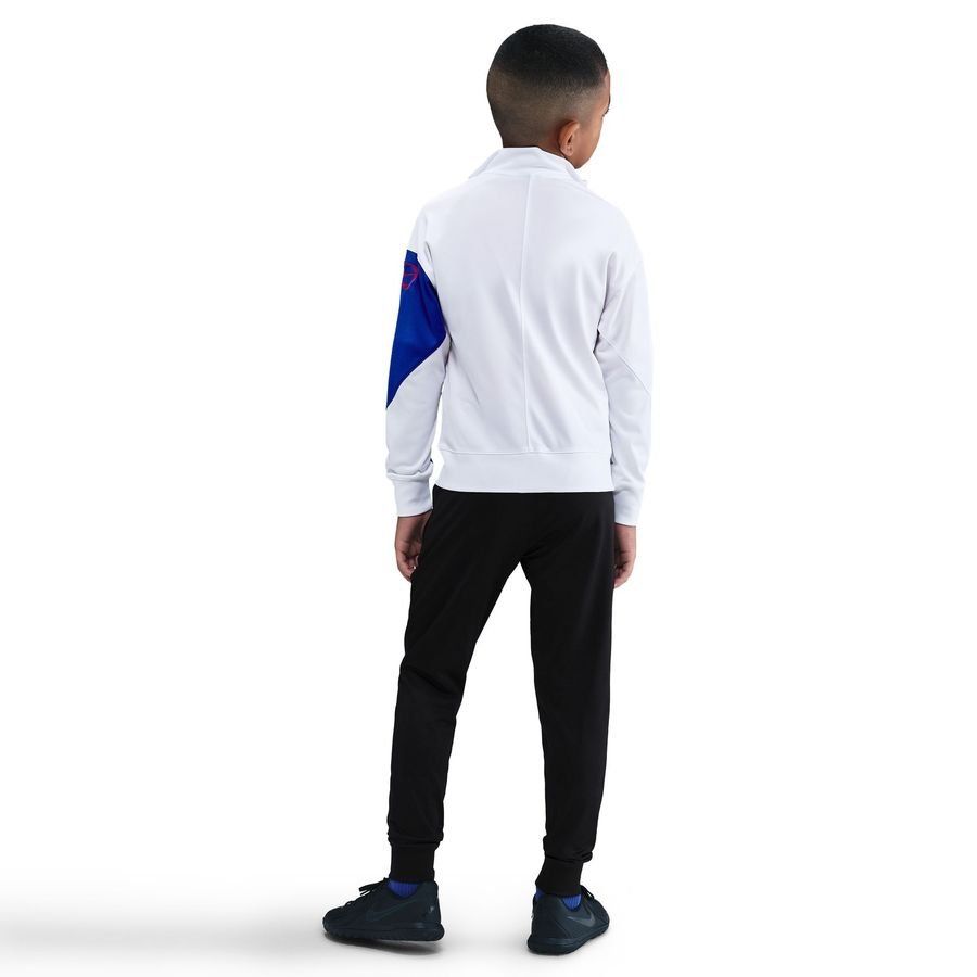 Paris Saint Germain Tracksuit Dri-FIT Strike 3rd - White/Black/Hyper Royal/Global Red Kids-SoccerKits Hub | Buy Soccer Jerseys Online